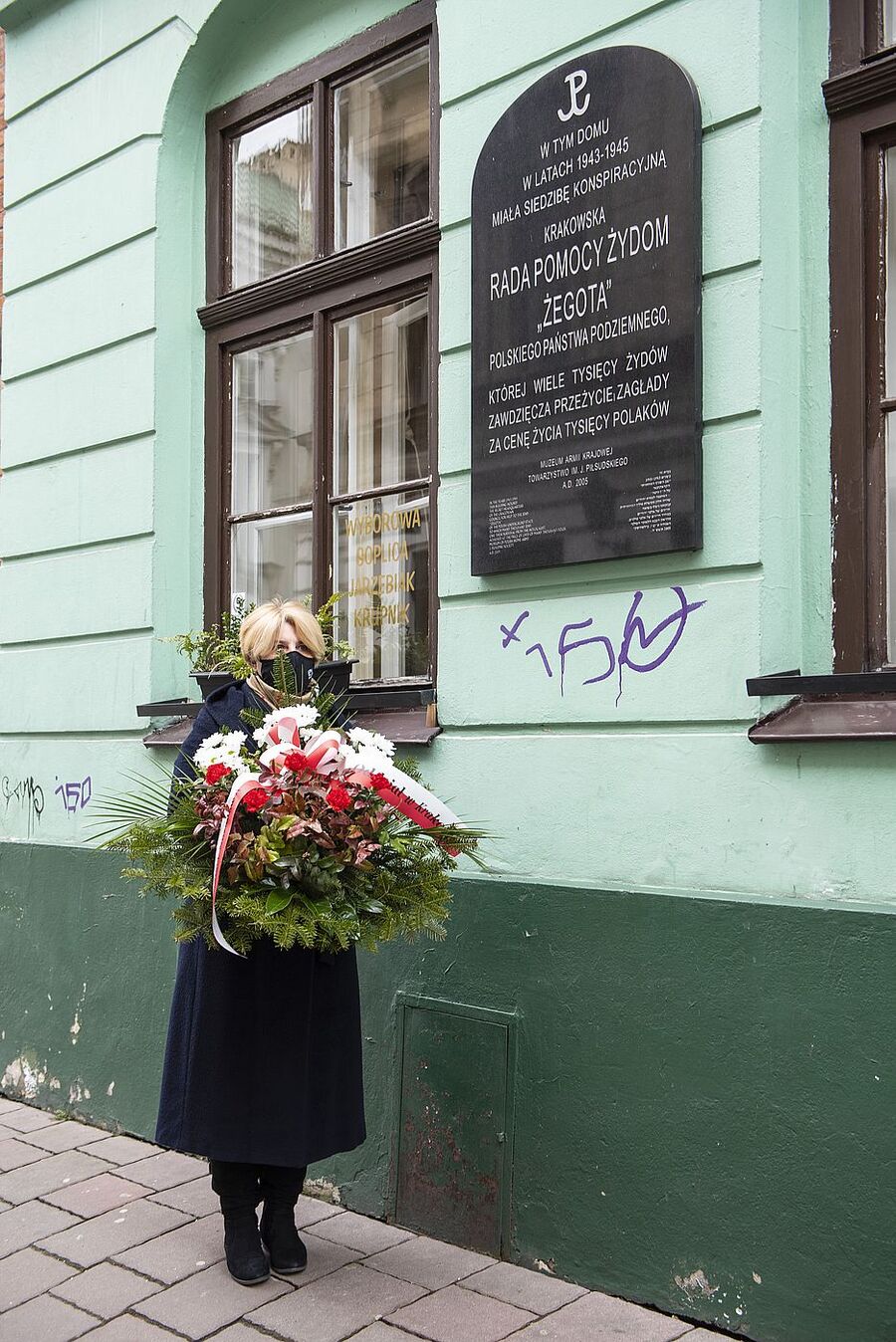 24.03.2021, Kraków. Narodowy Dzień Pamięci Polaków ratujących Żydów. Fot. Agnieszka Masłowska (IPN)