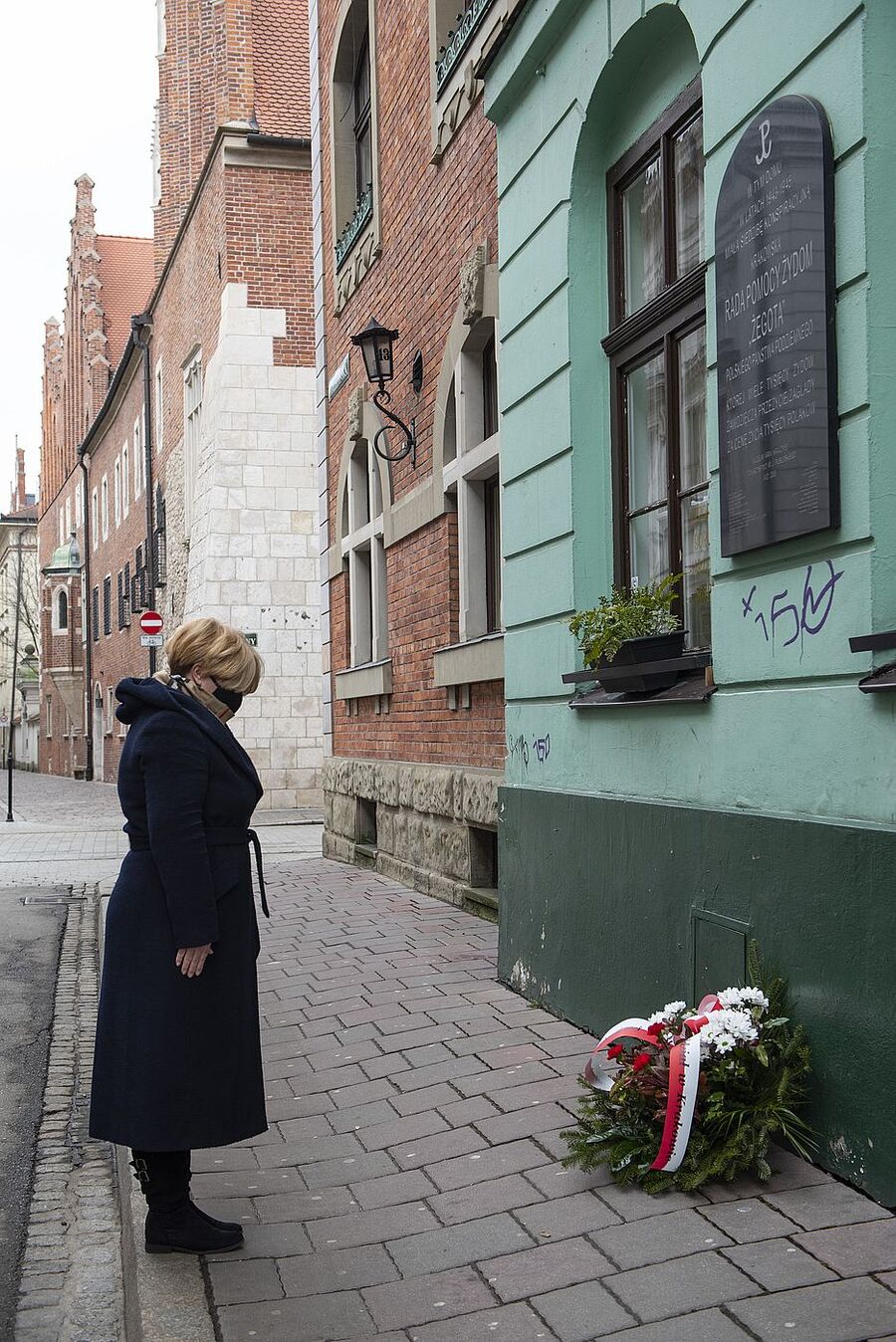 24.03.2021, Kraków. Narodowy Dzień Pamięci Polaków ratujących Żydów. Fot. Agnieszka Masłowska (IPN)