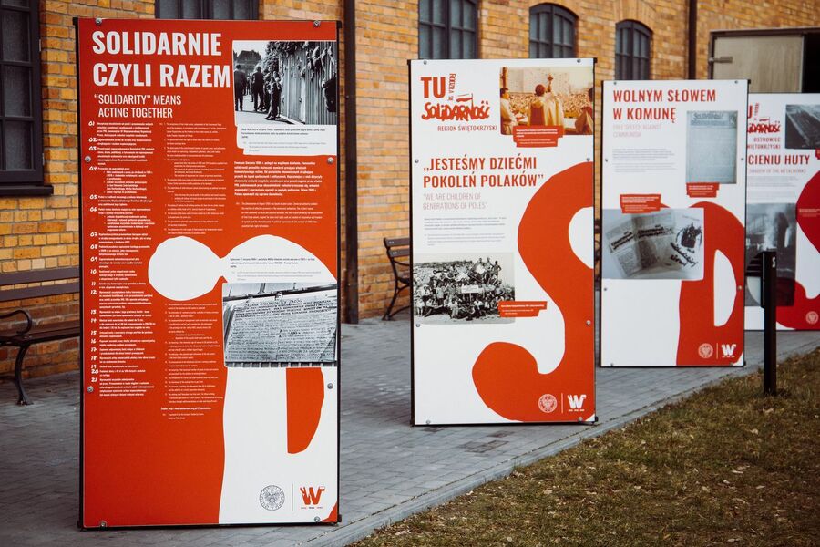 Ostrowiec Świętokrzyski. Wystawa „TU rodziła się Solidarność”. Fot. Stanisław Dunin-Borkowski