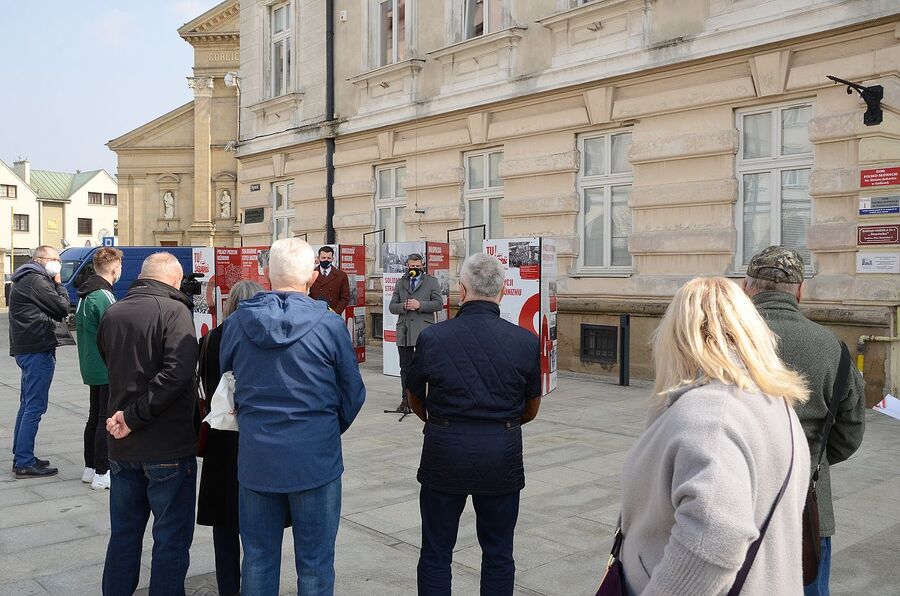26.03.2021, Gorlice. Wystawa „TU rodziła się »Solidarność«”. Fot. Janusz Ślęzak (IPN)