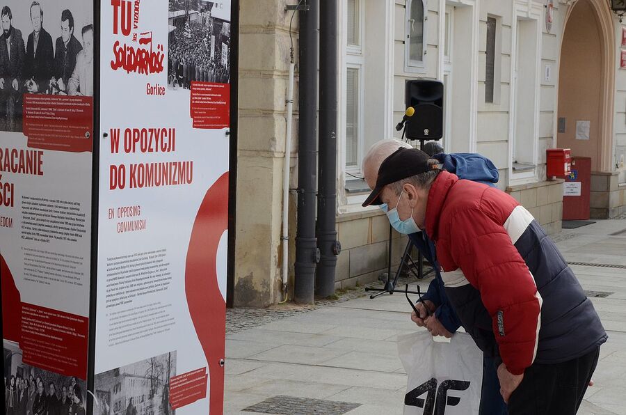 26.03.2021, Gorlice. Wystawa „TU rodziła się »Solidarność«”. Fot. Janusz Ślęzak (IPN)