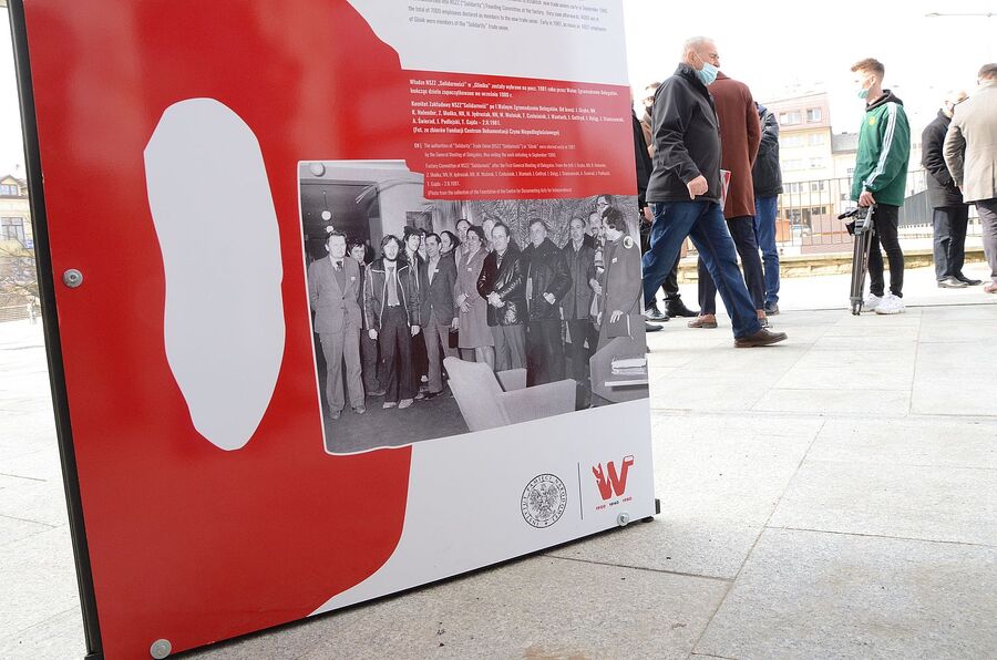 26.03.2021, Gorlice. Wystawa „TU rodziła się »Solidarność«”. Fot. Janusz Ślęzak (IPN)