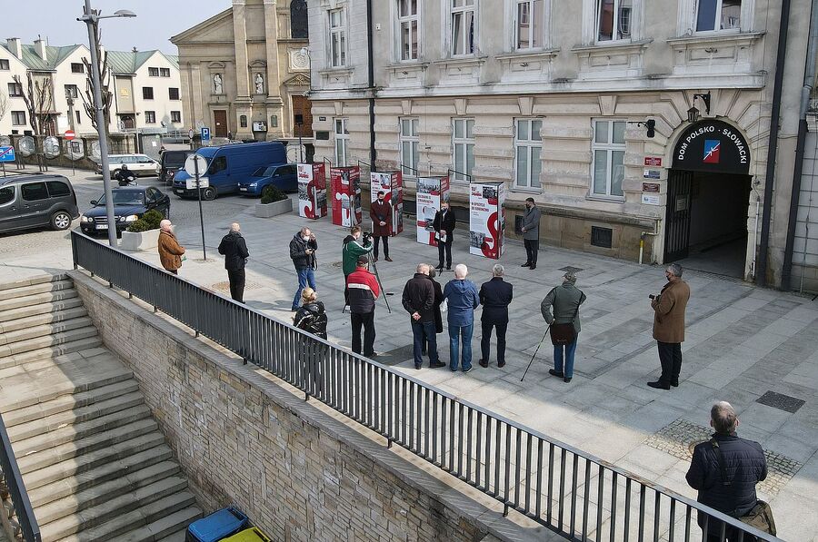 26.03.2021, Gorlice. Wystawa „TU rodziła się »Solidarność«”. Fot. Janusz Ślęzak (IPN)
