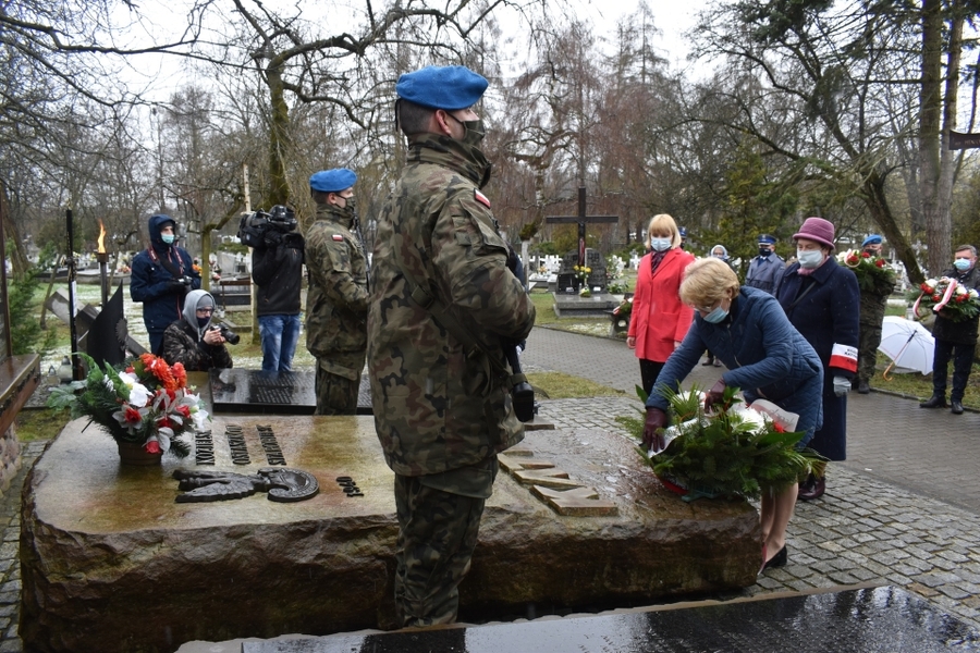 13.04.2021 w Kielcach upamiętniono 81. rocznicę zbrodni katyńskiej. Fot. Katarzyna Pronobis (IPN)