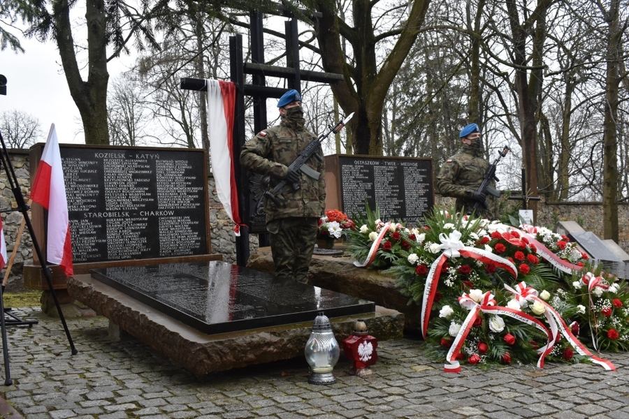 13.04.2021 w Kielcach upamiętniono 81. rocznicę zbrodni katyńskiej. Fot. Katarzyna Pronobis (IPN)