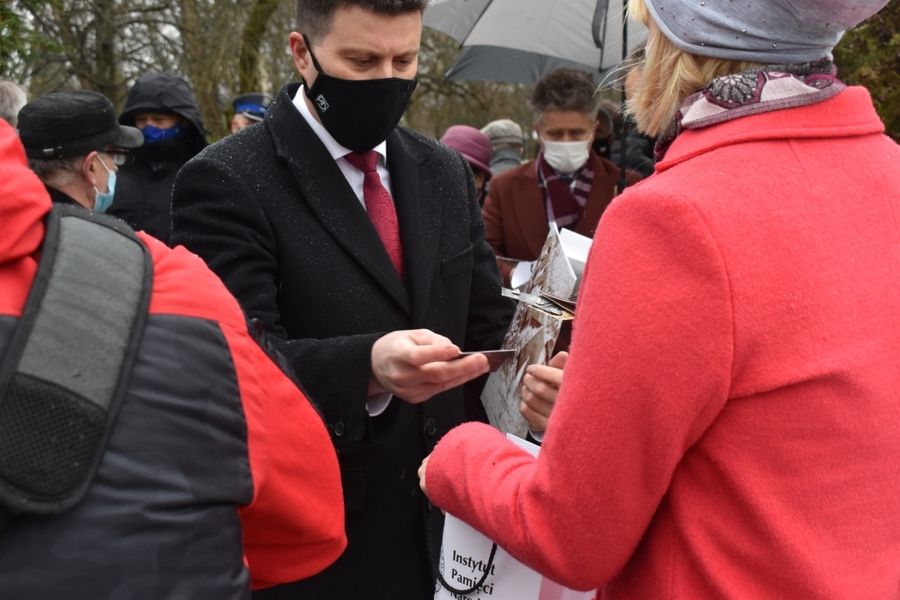 13.04.2021 w Kielcach upamiętniono 81. rocznicę zbrodni katyńskiej. Fot. Katarzyna Pronobis (IPN)