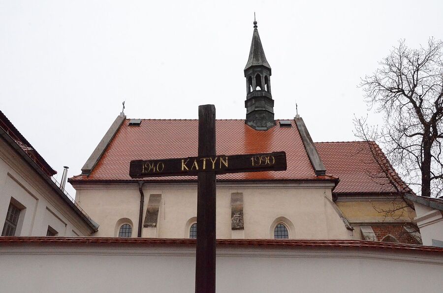 13.04.2021 w Krakowie oddano hołd ofiarom zbrodni katyńskiej. Fot. Janusz Ślęzak (IPN)