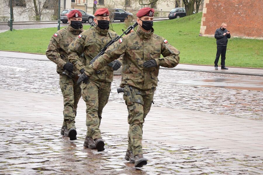 13.04.2021 w Krakowie oddano hołd ofiarom zbrodni katyńskiej. Fot. Janusz Ślęzak (IPN)