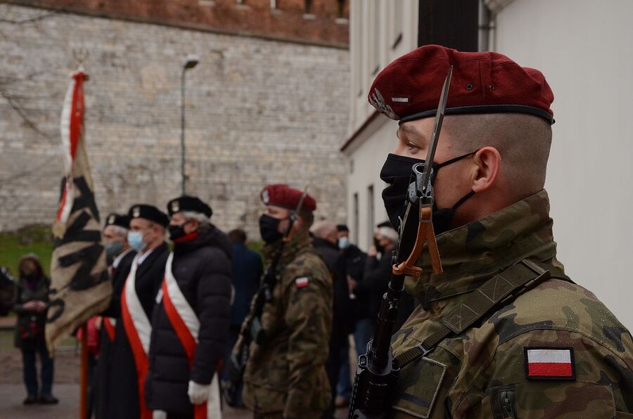 13.04.2021 w Krakowie oddano hołd ofiarom zbrodni katyńskiej. Fot. Janusz Ślęzak (IPN)