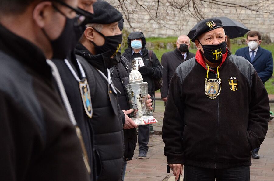 13.04.2021 w Krakowie oddano hołd ofiarom zbrodni katyńskiej. Fot. Janusz Ślęzak (IPN)