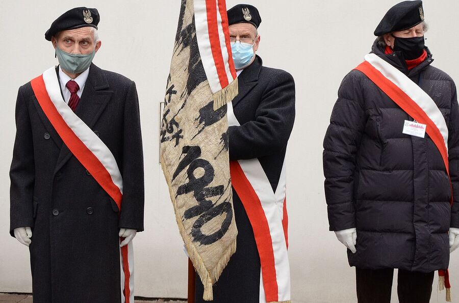 13.04.2021 w Krakowie oddano hołd ofiarom zbrodni katyńskiej. Fot. Janusz Ślęzak (IPN)