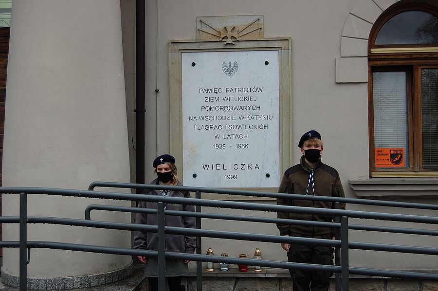 Wieliczka, 13.04.2021. Uroczystości katyńskie. Fot. IPN