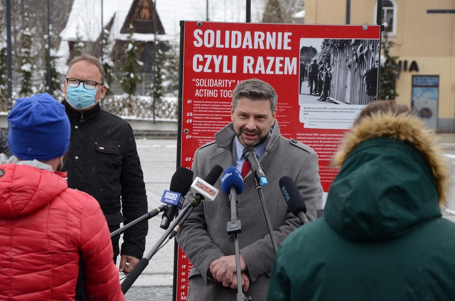 Wystawa „TU rodziła się »Solidarność«” w Zakopanem - fot. Żaneta Wierzgacz (IPN)