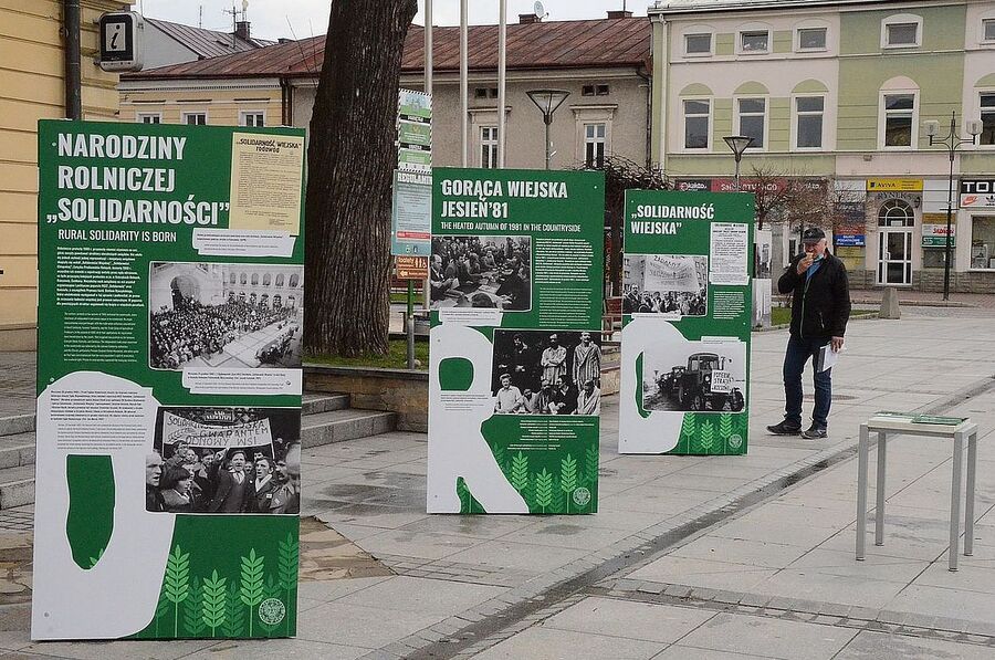 Wystawa „TU rodziła się Solidarność Rolników” w Nowym Targu. Fot. Janusz Ślęzak (IPN)
