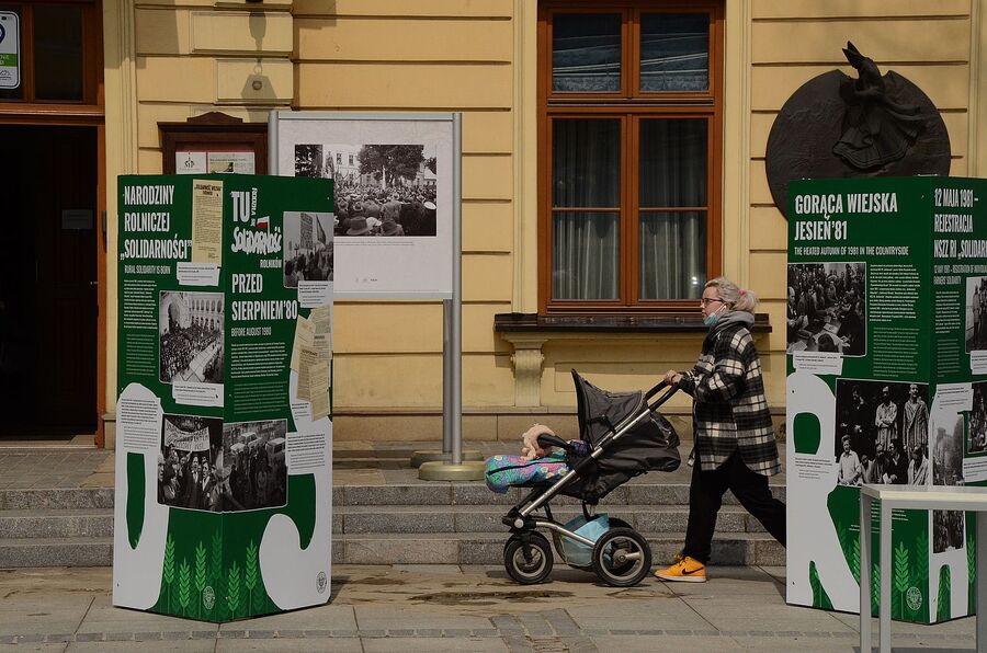 Wystawa „TU rodziła się Solidarność Rolników” w Nowym Targu. Fot. Janusz Ślęzak (IPN)