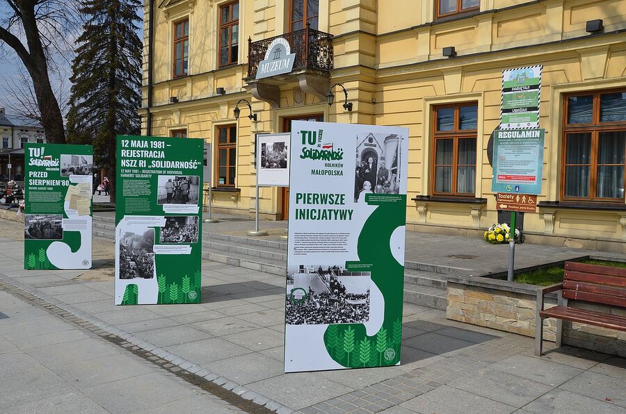 Wystawa „TU rodziła się Solidarność Rolników” w Nowym Targu. Fot. Janusz Ślęzak (IPN)