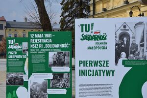Wystawa „TU rodziła się Solidarność Rolników” w Nowym Targu. Fot. Janusz Ślęzak (IPN)