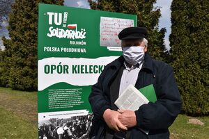 Wystawa „TU rodziła się Solidarność Rolników” w Radkowicach (Świętokrzyskie). Fot. Katarzyna Pronobis (IPN)