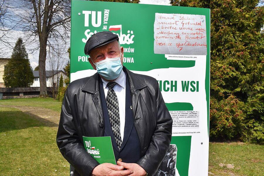 Wystawa „TU rodziła się Solidarność Rolników” w Radkowicach (Świętokrzyskie). Fot. Katarzyna Pronobis (IPN)