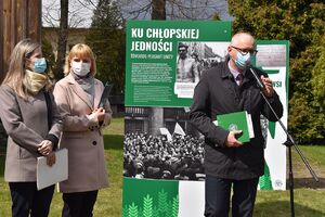 Wystawa „TU rodziła się Solidarność Rolników” w Radkowicach (Świętokrzyskie). Fot. Katarzyna Pronobis (IPN)