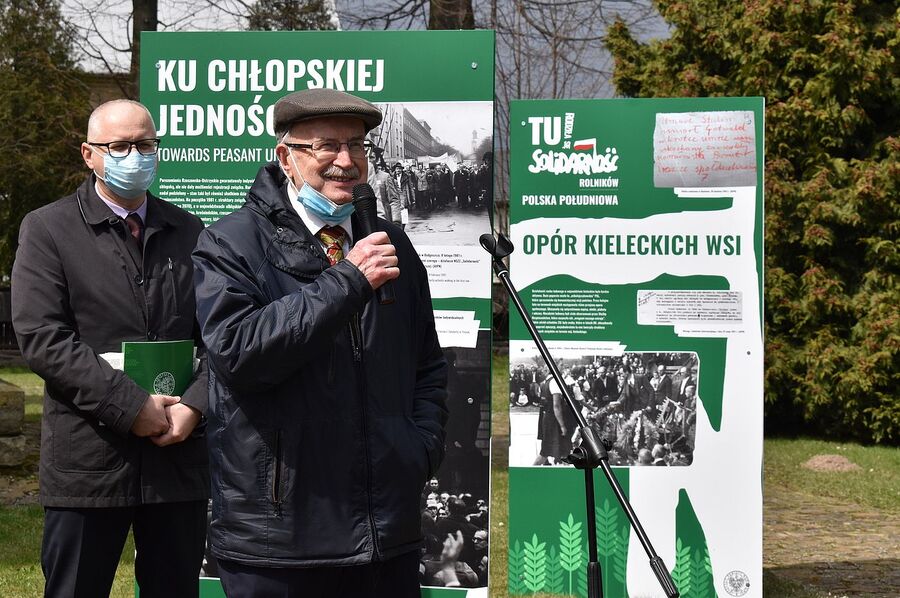 Wystawa „TU rodziła się Solidarność Rolników” w Radkowicach (Świętokrzyskie). Fot. Katarzyna Pronobis (IPN)