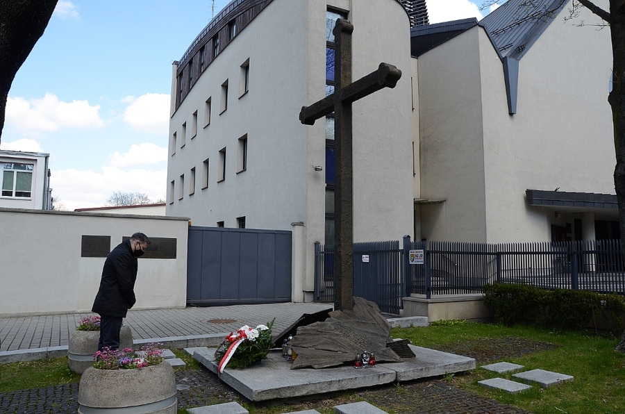 61. rocznica obrony Krzyża Nowohuckiego. Fot. Janusz Ślęzak (IPN)