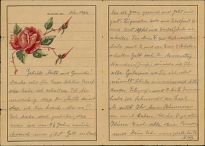 List Aleksandra Kołodziejczyka z KL Auschwitz z marca 1944 r. adresowany do mamy, Stanisławy. Fot. Archiwum IPN