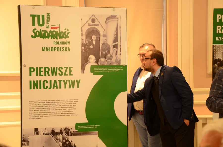 Wystawa „TU rodziła się Solidarność rolników” w Zakliczynie, fot. Żaneta Wierzgacz (IPN)