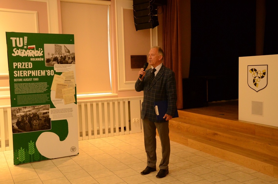 Wystawa „TU rodziła się Solidarność rolników” w Zakliczynie, fot. Żaneta Wierzgacz (IPN)