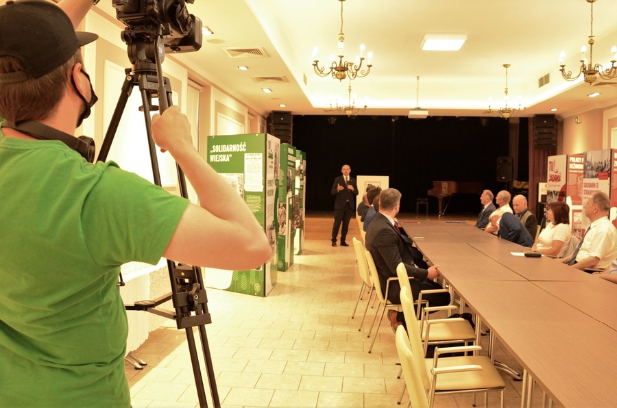 Wystawa „TU rodziła się Solidarność rolników” w Zakliczynie, fot. Żaneta Wierzgacz (IPN)