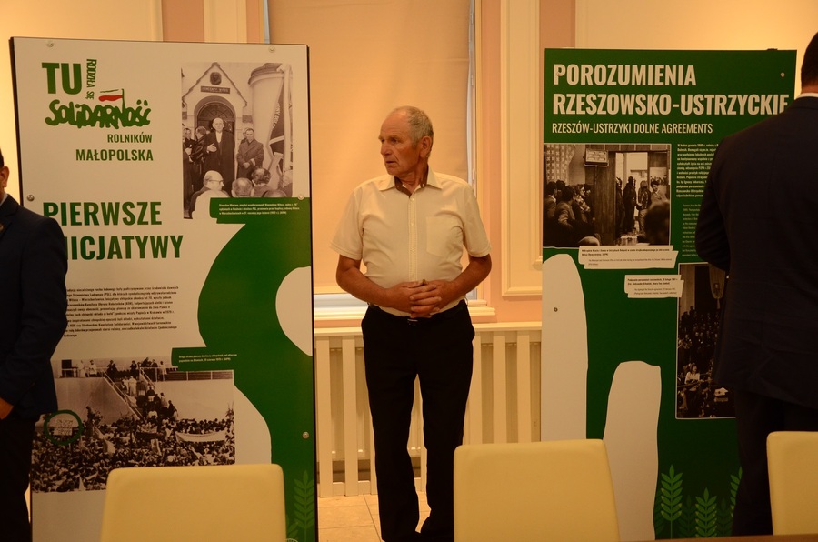 Wystawa „TU rodziła się Solidarność rolników” w Zakliczynie, fot. Żaneta Wierzgacz (IPN)