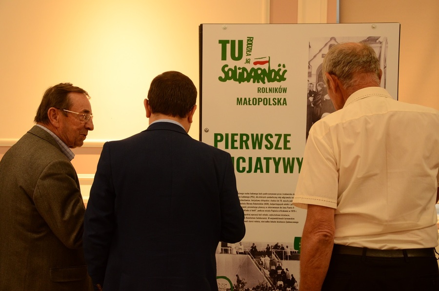 Wystawa „TU rodziła się Solidarność rolników” w Zakliczynie, fot. Żaneta Wierzgacz (IPN)