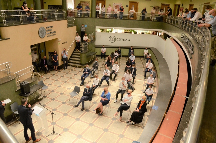 11.06.2021, Kraków. Uroczystość wręczenia nagród laureatom małopolskiego konkursu „Polscy żołnierze w obronie wolnego świata 1939-1940”. Fot. Janusz Ślęzak (IPN)