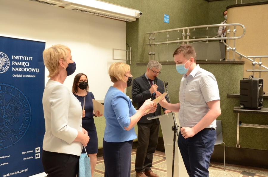 11.06.2021, Kraków. Uroczystość wręczenia nagród laureatom małopolskiego konkursu „Polscy żołnierze w obronie wolnego świata 1939-1940”. Fot. Janusz Ślęzak (IPN)