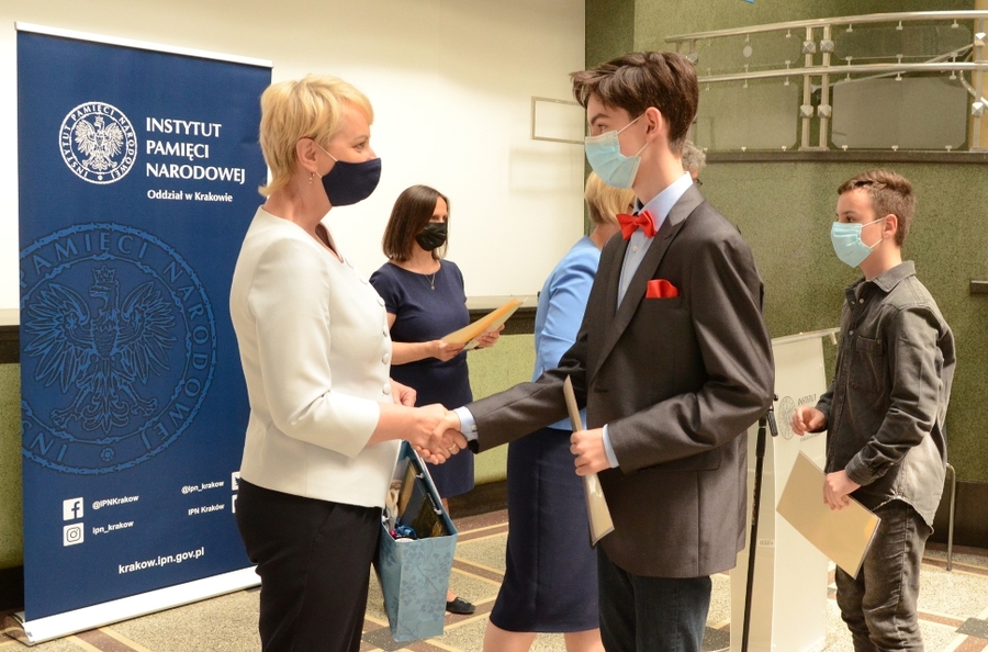 11.06.2021, Kraków. Uroczystość wręczenia nagród laureatom małopolskiego konkursu „Polscy żołnierze w obronie wolnego świata 1939-1940”. Fot. Janusz Ślęzak (IPN)