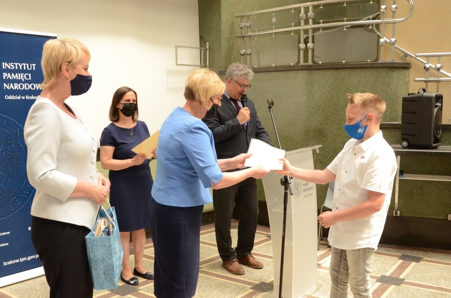 11.06.2021, Kraków. Uroczystość wręczenia nagród laureatom małopolskiego konkursu „Polscy żołnierze w obronie wolnego świata 1939-1940”. Fot. Janusz Ślęzak (IPN)