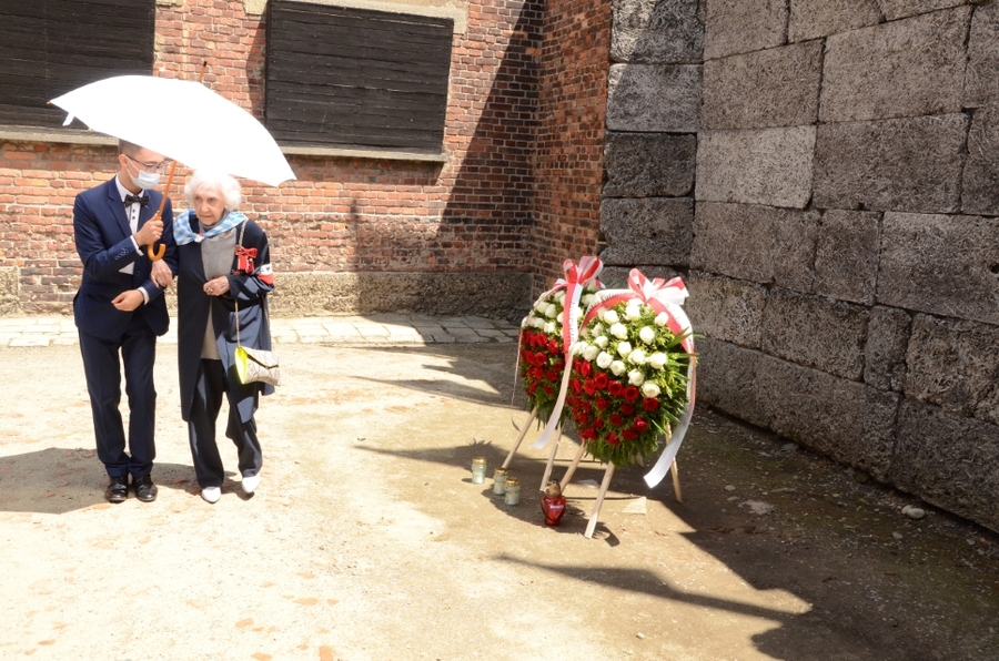 81. rocznica pierwszego masowego transportu Polaków do KL Auschwitz. Uroczystości w Oświęcimiu. Fot. Janusz Ślęzak (IPN)