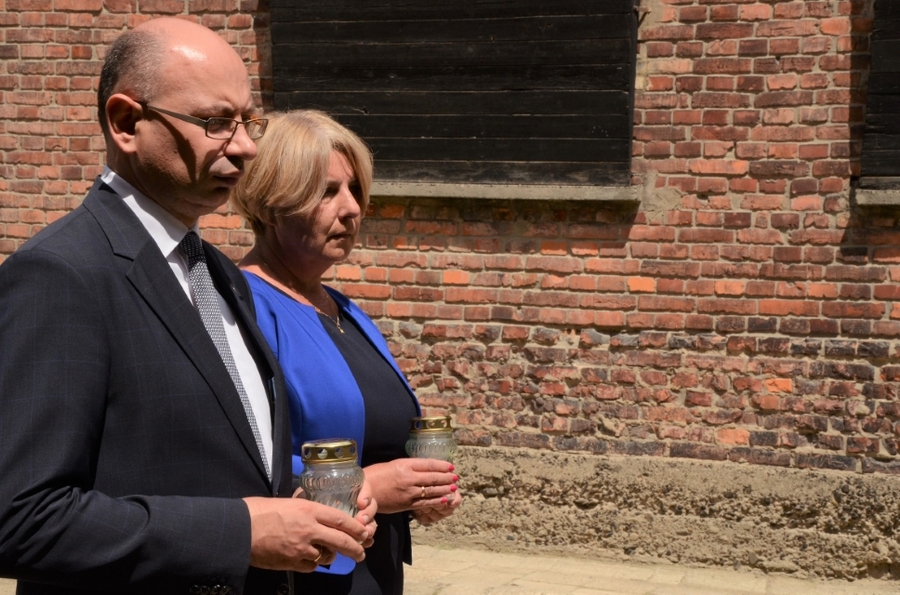 81. rocznica pierwszego masowego transportu Polaków do KL Auschwitz. Uroczystości w Oświęcimiu. Fot. Janusz Ślęzak (IPN)