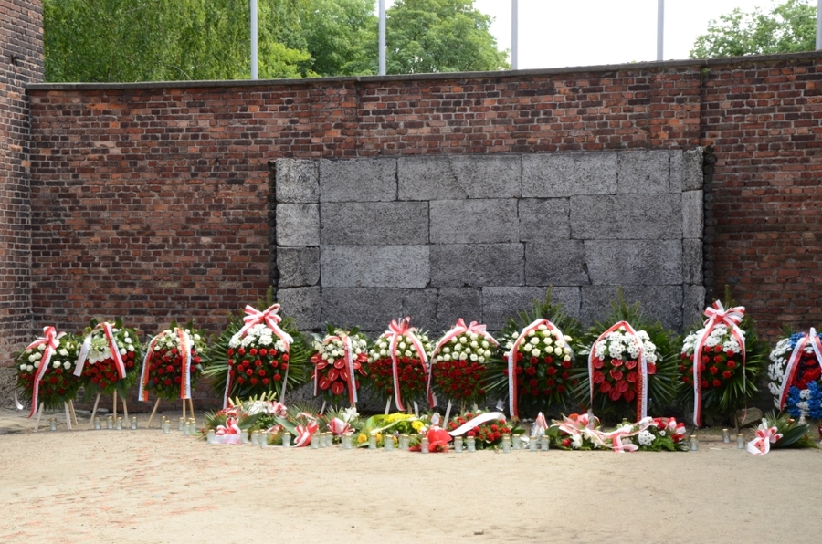 81. rocznica pierwszego masowego transportu Polaków do KL Auschwitz. Uroczystości w Oświęcimiu. Fot. Janusz Ślęzak (IPN)