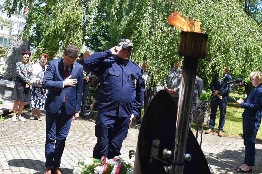 Kieleckie obchody Narodowego Dnia Pamięci Ofiar Niemieckich Nazistowskich Obozów Koncentracyjnych i Obozów Zagłady. Fot. Katarzyna Pronobis (IPN)