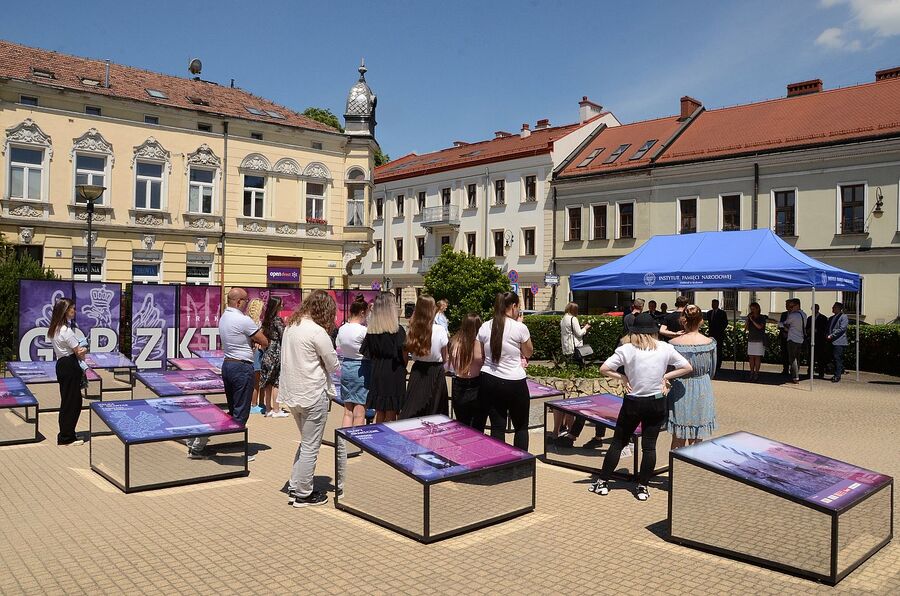 Nowy Sącz, 15.06.2021. Otwarcie wystawy „Gorzki pokój. Traktat ryski 1921”. Fot. Janusz Ślęzak (IPN)