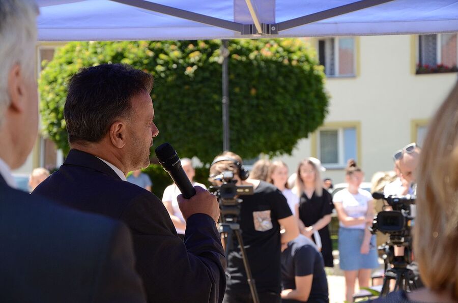 Nowy Sącz, 15.06.2021. Otwarcie wystawy „Gorzki pokój. Traktat ryski 1921”. Fot. Janusz Ślęzak (IPN)