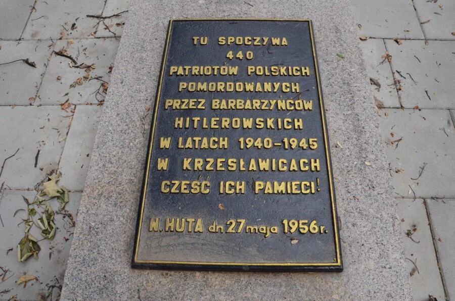 Upamiętnienie ofiar zbiorowych egzekucji na terenie Fortu 49 „Krzesławice” w Krakowie - fot. Żaneta Wierzgacz (IPN)