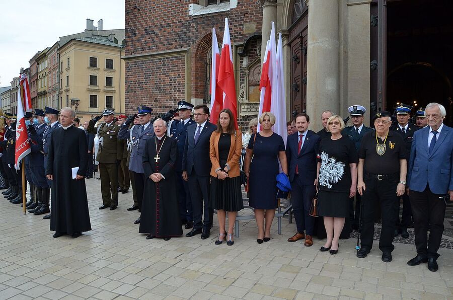 Krakowskie uroczystości w 77. rocznicę wybuchu powstania warszawskiego. Fot. Janusz Ślęzak (IPN)