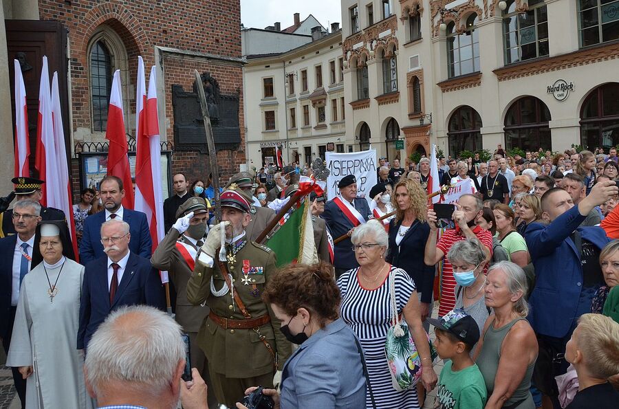 Krakowskie uroczystości w 77. rocznicę wybuchu powstania warszawskiego. Fot. Janusz Ślęzak (IPN)