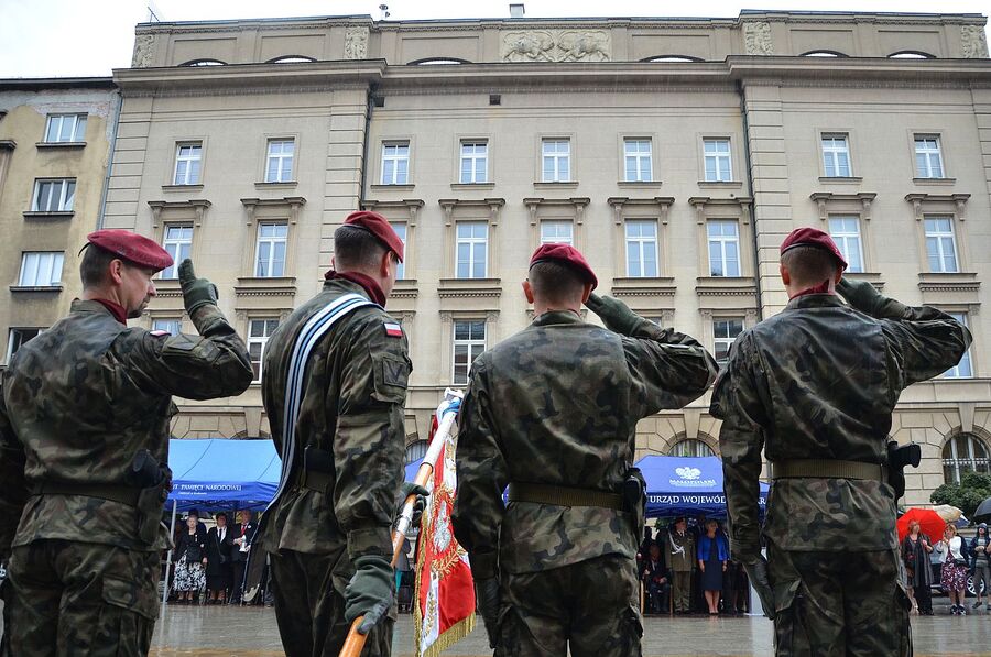 Krakowskie uroczystości w 77. rocznicę wybuchu powstania warszawskiego. Fot. Janusz Ślęzak (IPN)