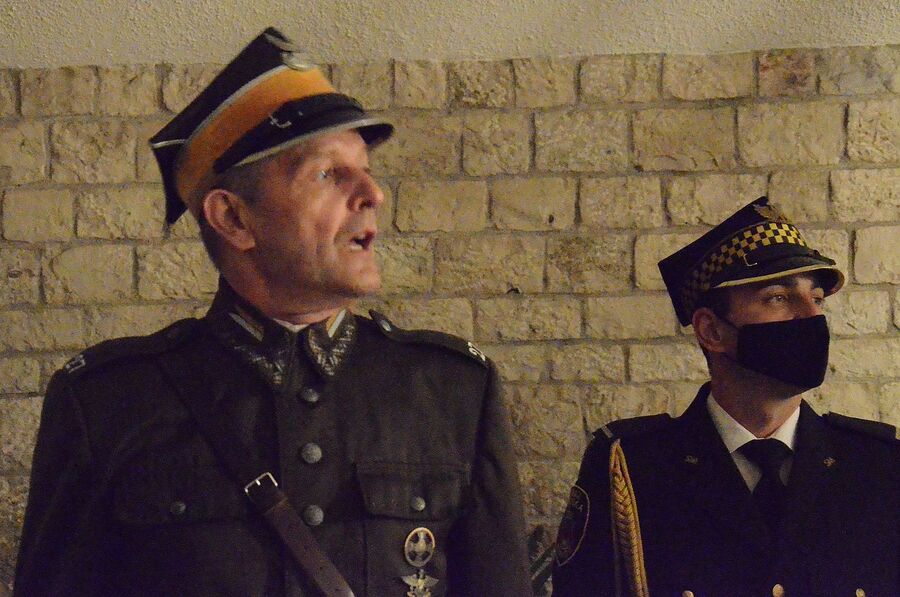 56. Marsz Szlakiem I Kompanii Kadrowej. Uroczystości na Wawelu. Fot. Janusz Ślęzak (IPN)