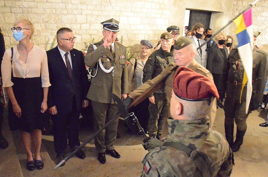 56. Marsz Szlakiem I Kompanii Kadrowej. Uroczystości na Wawelu. Fot. Janusz Ślęzak (IPN)