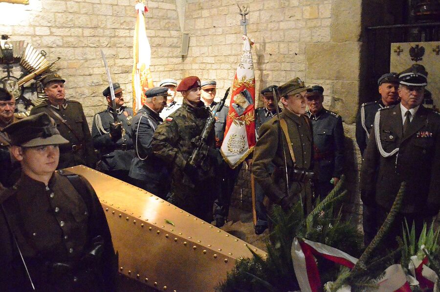 56. Marsz Szlakiem I Kompanii Kadrowej. Uroczystości na Wawelu. Fot. Janusz Ślęzak (IPN)