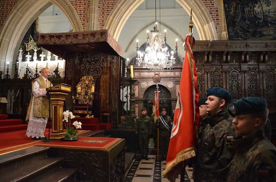 56. Marsz Szlakiem I Kompanii Kadrowej. Uroczystości na Wawelu. Fot. Janusz Ślęzak (IPN)